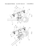 QUICK-RELEASE MECHANISM FOR WHEEL CHAIR AND AUXILIARY OPERATING LEVER diagram and image