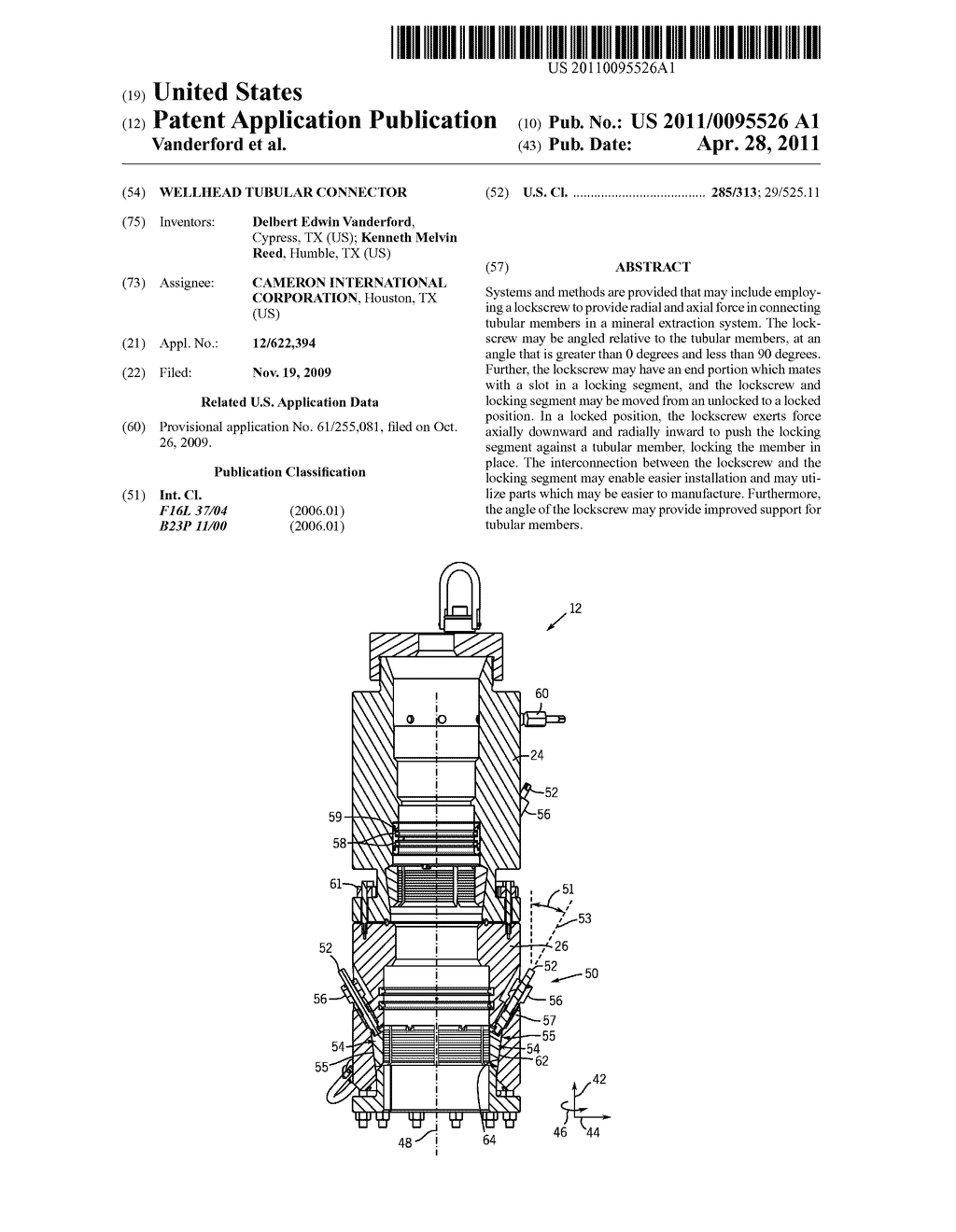 WELLHEAD TUBULAR CONNECTOR - diagram, schematic, and image 01