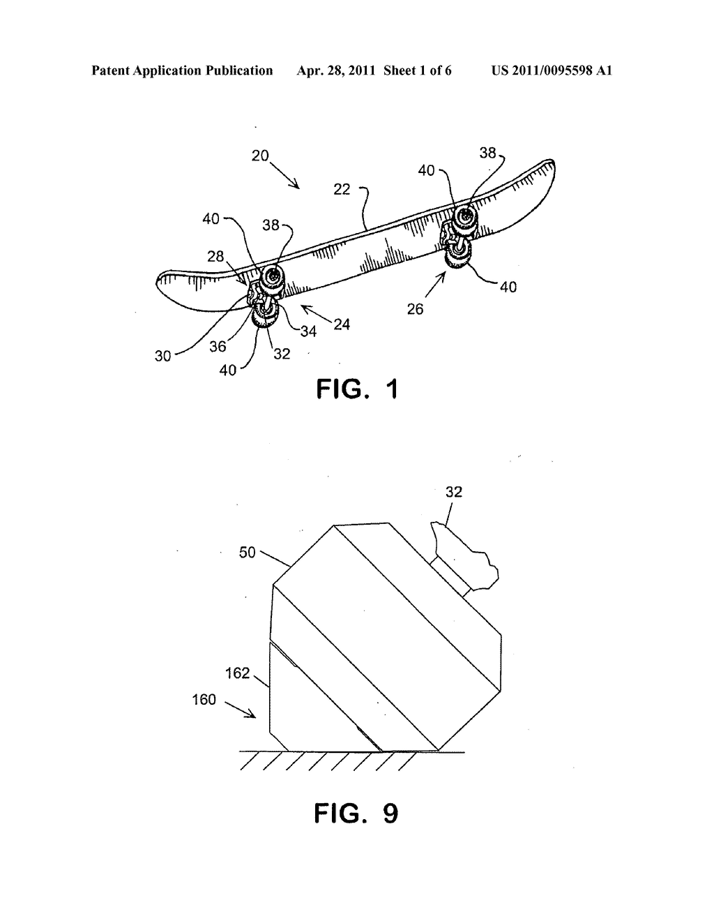 Skateboard wheel cover - diagram, schematic, and image 02