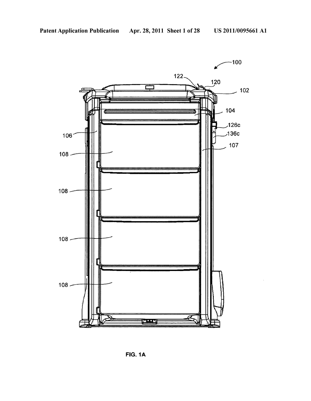 SEALING STRUCTURE FOR SEALING MULTIPLE SECTIONS AND A DRAWER OF A MEDICAL EMERGENCY CART - diagram, schematic, and image 02