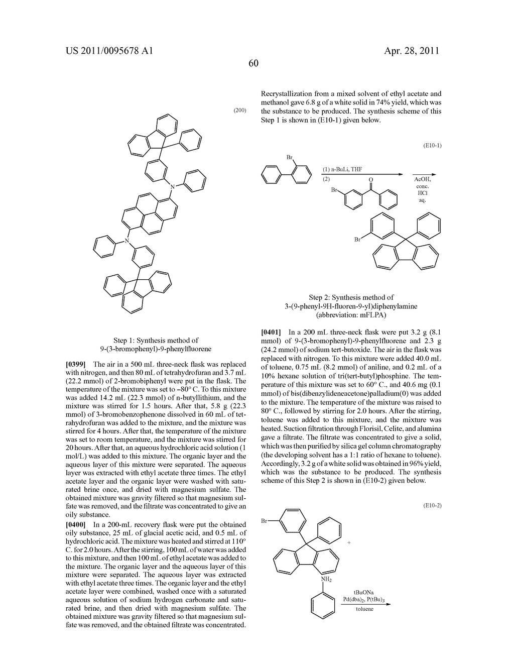 FLUORENE DERIVATIVE, LIGHT-EMITTING ELEMENT, LIGHT-EMITTING DEVICE, ELECTRONIC DEVICE, AND LIGHTING DEVICE - diagram, schematic, and image 128