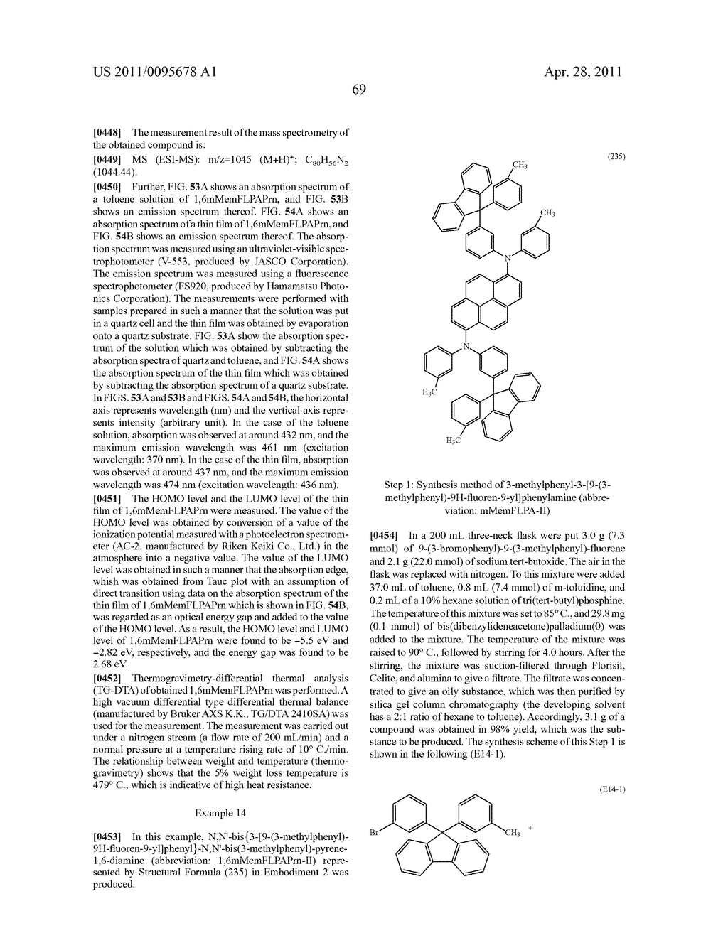 FLUORENE DERIVATIVE, LIGHT-EMITTING ELEMENT, LIGHT-EMITTING DEVICE, ELECTRONIC DEVICE, AND LIGHTING DEVICE - diagram, schematic, and image 137