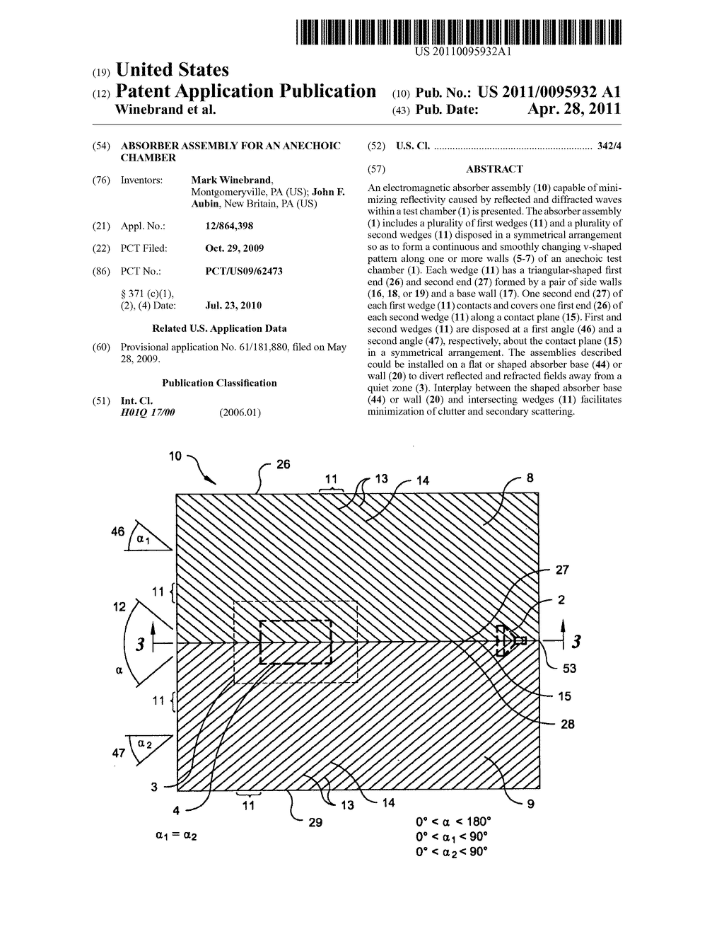 Absorber Assembly for an Anechoic Chamber - diagram, schematic, and image 01