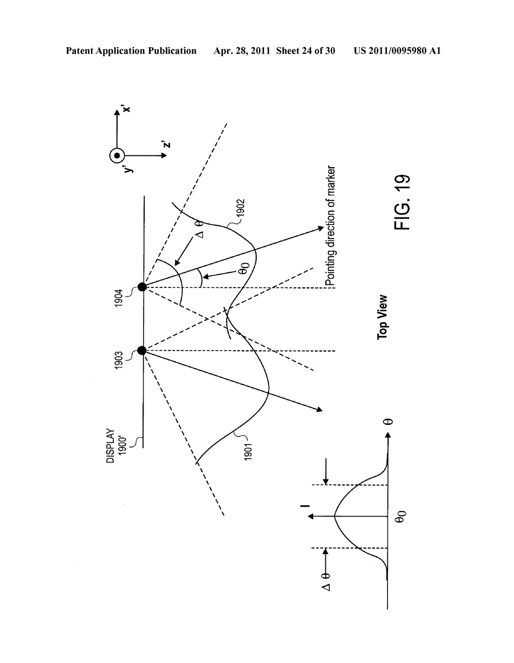 HANDHELD VISION BASED ABSOLUTE POINTING SYSTEM - diagram, schematic, and image 25