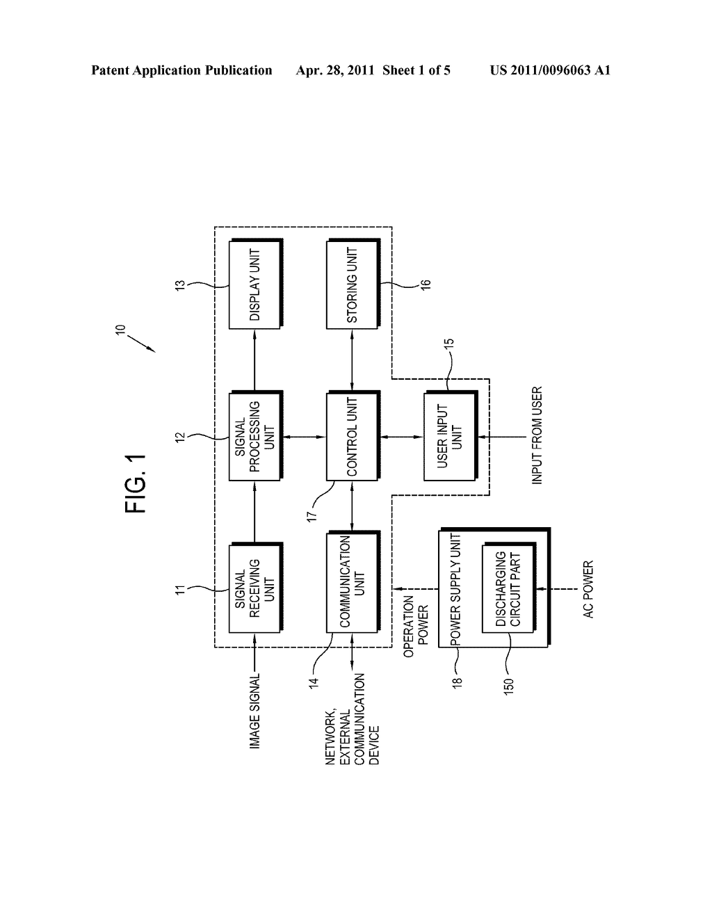 DISPLAY APPARATUS AND POWER SUPPLY METHOD THEREOF - diagram, schematic, and image 02