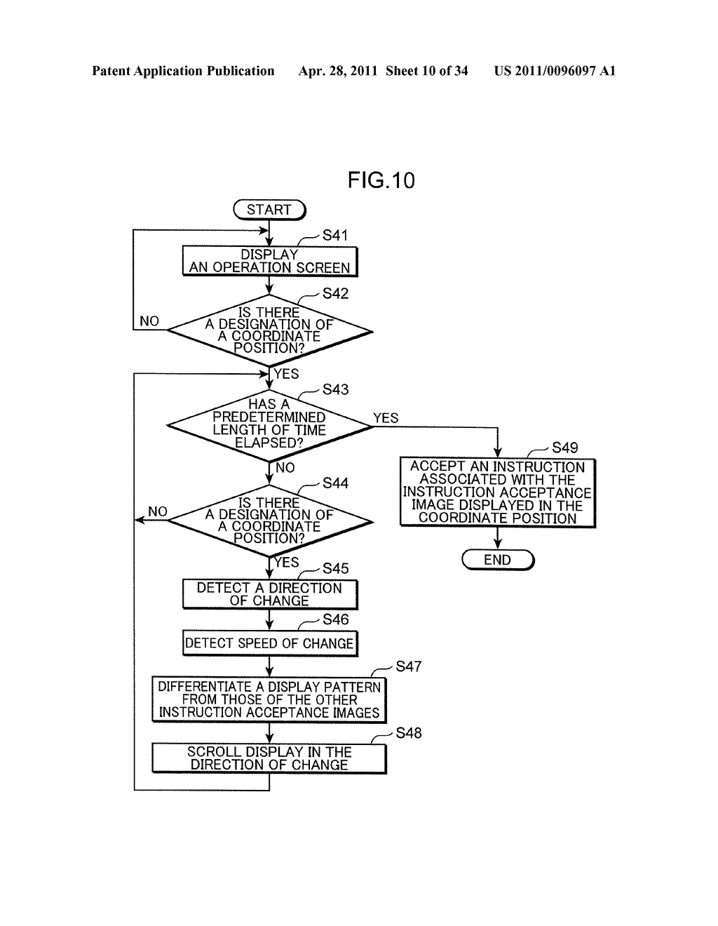 DISPLAY DEVICE AND DISPLAY CONTROL METHOD - diagram, schematic, and image 11