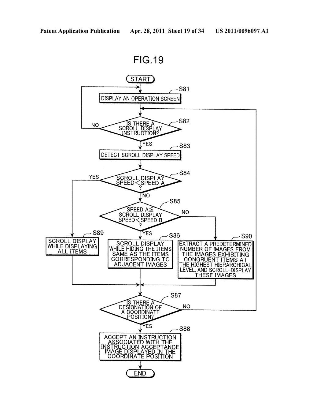 DISPLAY DEVICE AND DISPLAY CONTROL METHOD - diagram, schematic, and image 20