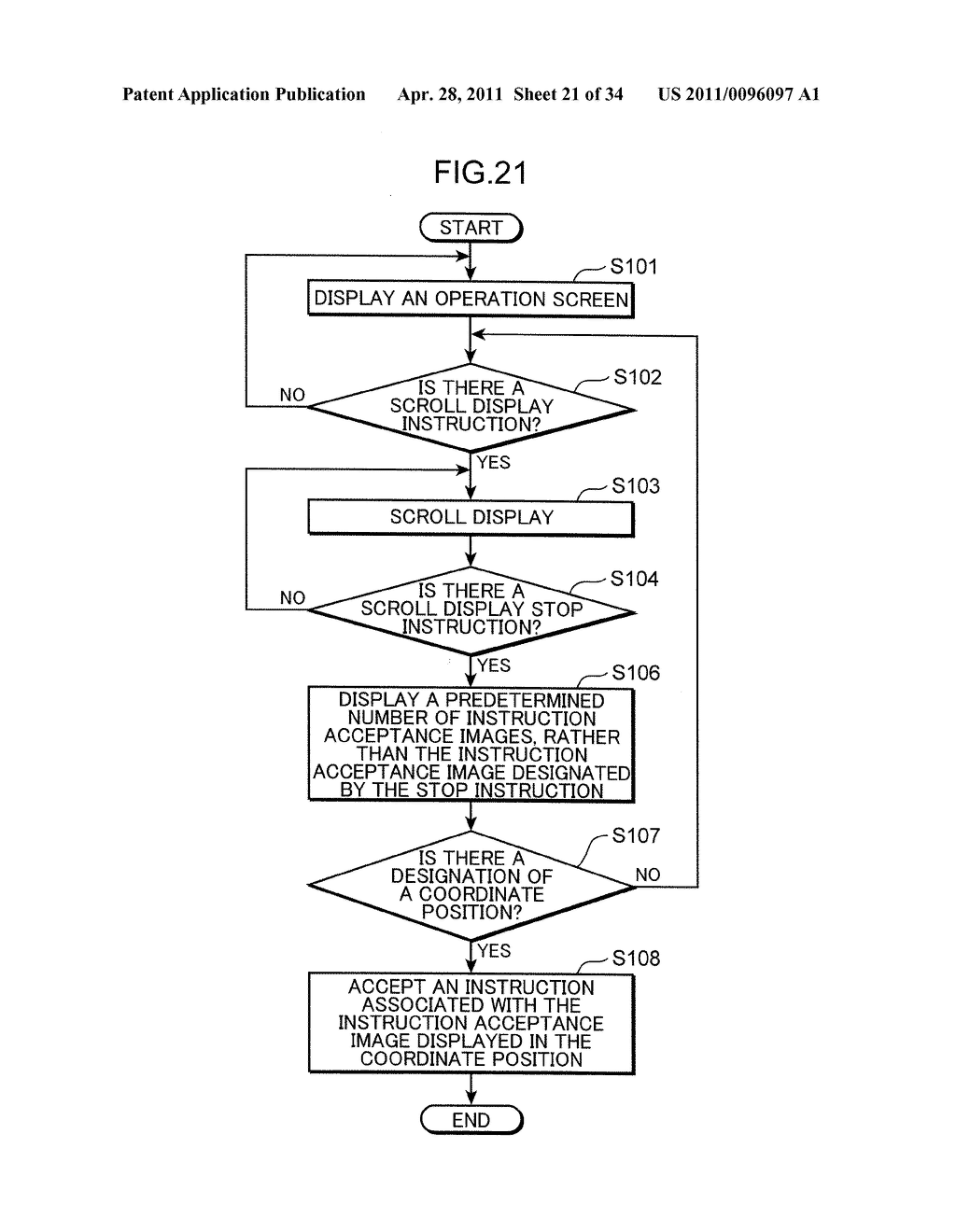 DISPLAY DEVICE AND DISPLAY CONTROL METHOD - diagram, schematic, and image 22