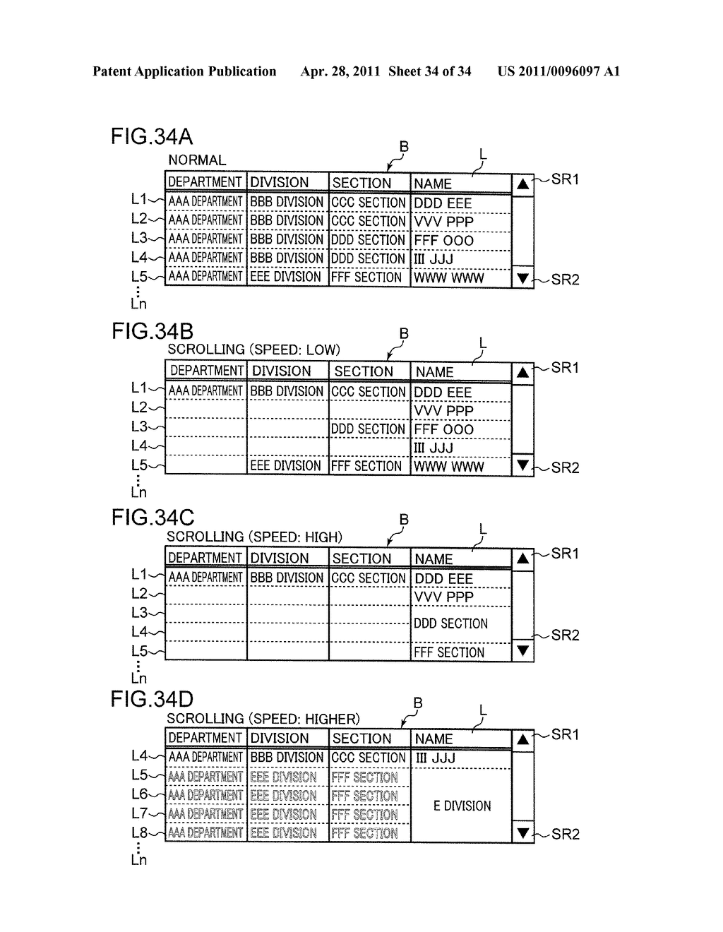 DISPLAY DEVICE AND DISPLAY CONTROL METHOD - diagram, schematic, and image 35