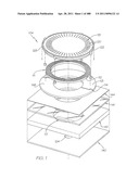 INKJET NOZZLE WITH PADDLE LAYER ARRANGED BETWEEN FIRST AND SECOND WAFERS diagram and image