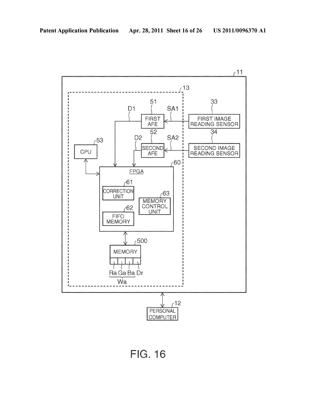 Image Reading Device, Correction Method, and Image Processing Method Using an Image Reading Device - diagram, schematic, and image 17