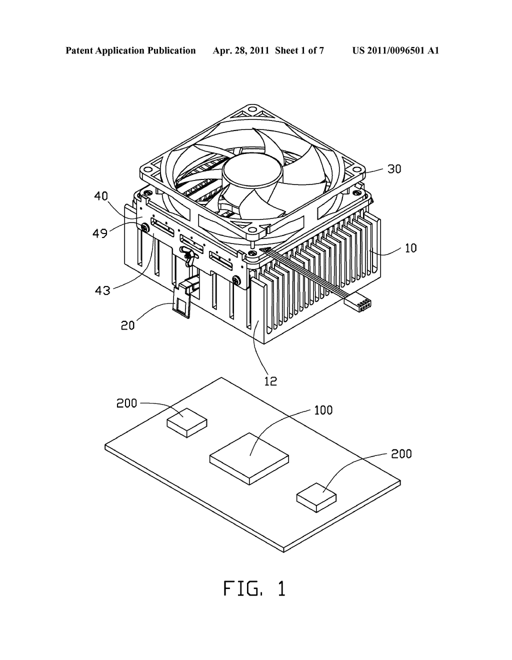 HEAT DISSIPATION DEVICE AND ELECTRONIC DEVICE USING THE SAME - diagram, schematic, and image 02