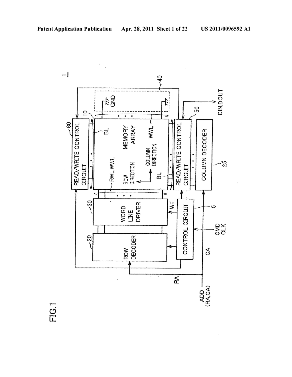 THIN FILM MAGNETIC MEMORY DEVICE WRITING DATA WITH BIDIRECTIONAL CURRENT - diagram, schematic, and image 02