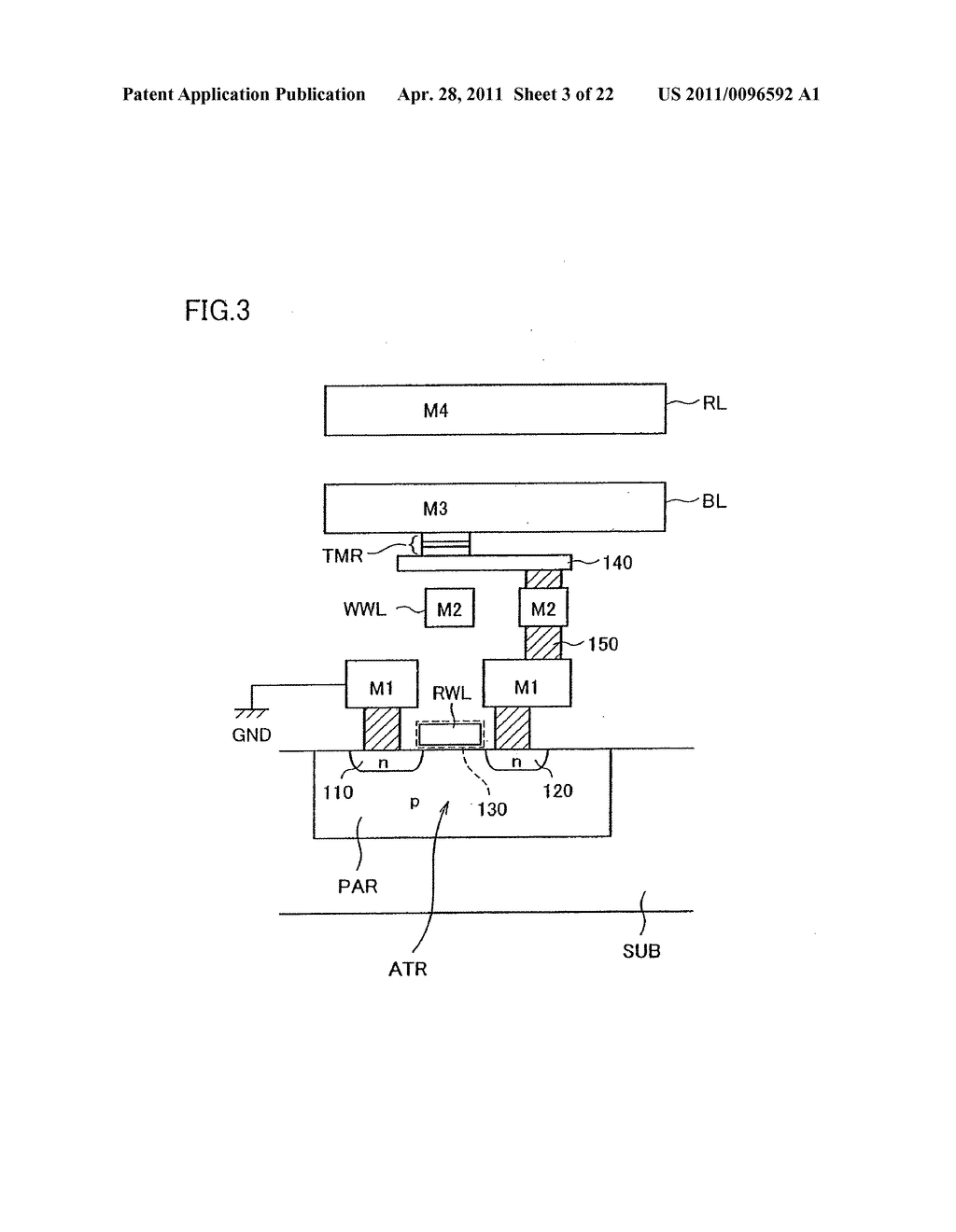 THIN FILM MAGNETIC MEMORY DEVICE WRITING DATA WITH BIDIRECTIONAL CURRENT - diagram, schematic, and image 04