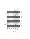 SEMICONDUCTOR MEMORY DEVICE INCLUDING ALTERNATELY ARRANGED CONTACT MEMBERS diagram and image