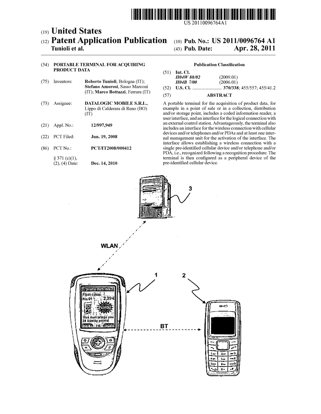 PORTABLE TERMINAL FOR ACQUIRING PRODUCT DATA - diagram, schematic, and image 01