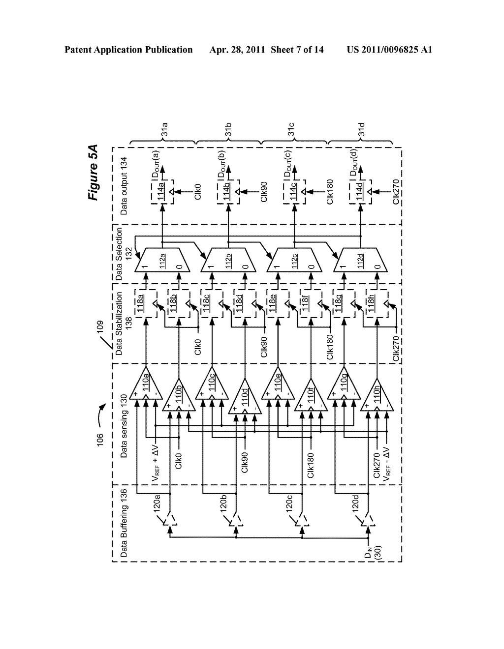 Fractional-Rate Decision Feedback Equalization Useful in a Data Transmission System - diagram, schematic, and image 08