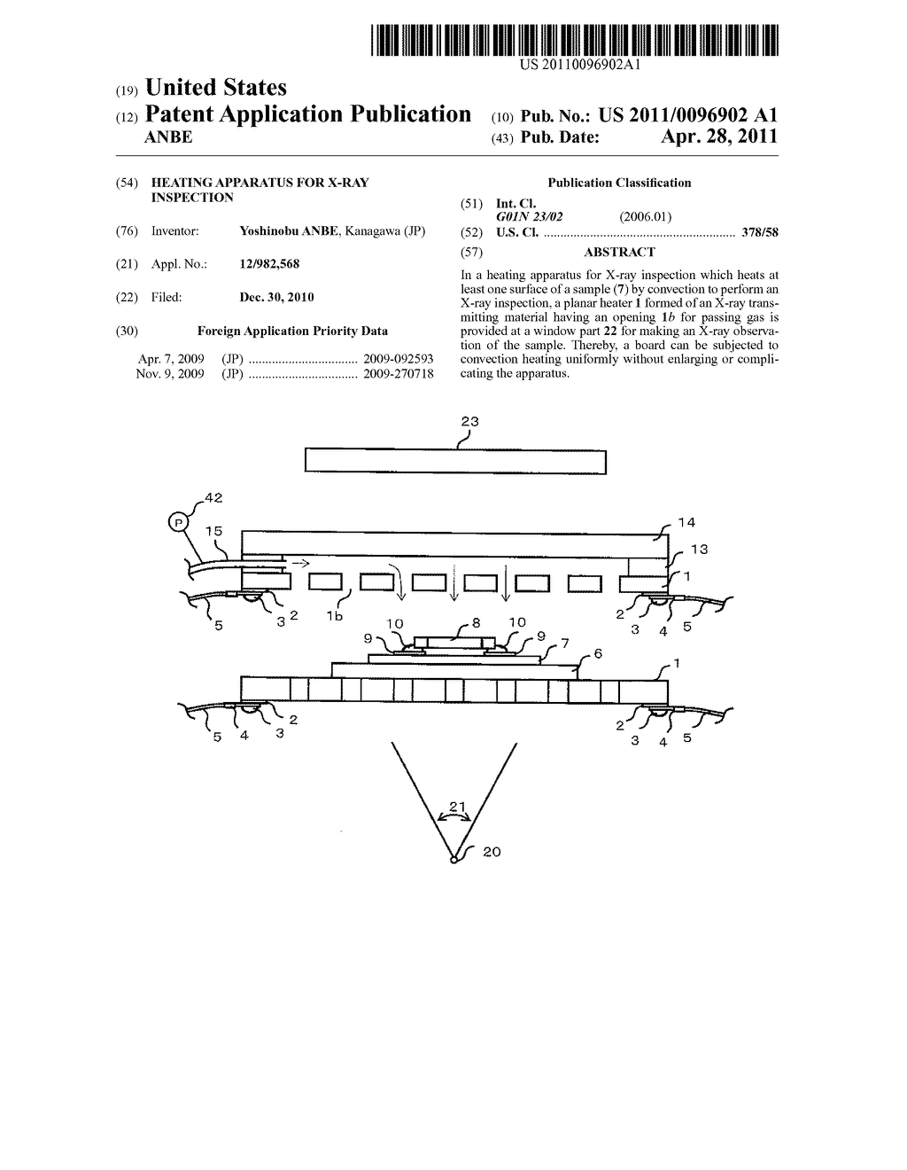 HEATING APPARATUS FOR X-RAY INSPECTION - diagram, schematic, and image 01