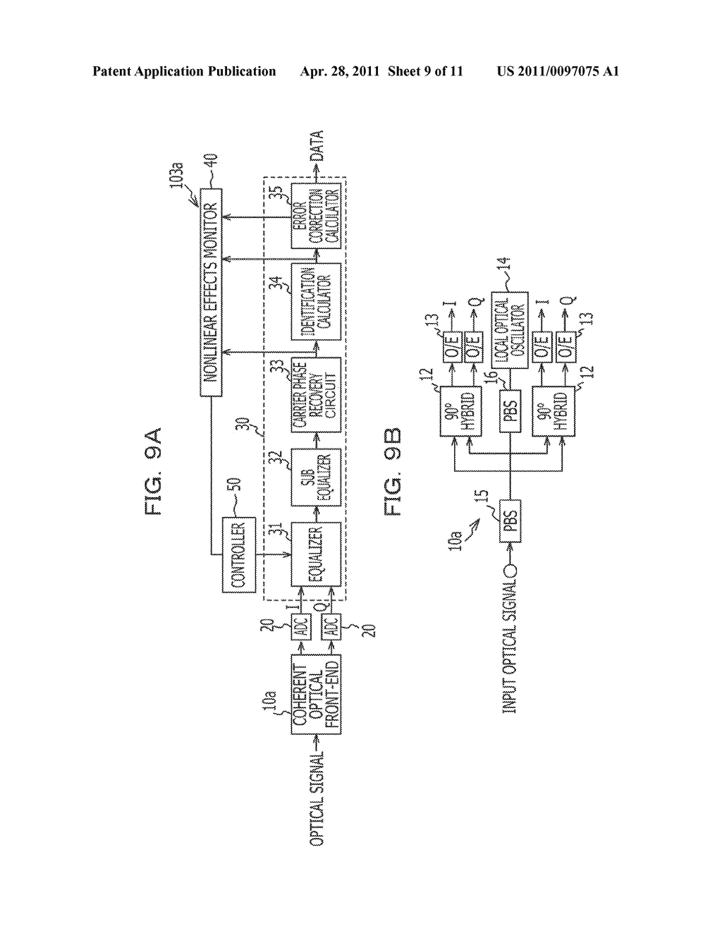 NONLINEAR DISTORTION DETECTING CIRCUIT, OPTICAL RECEIVER, OPTICAL TRANSMISSION SYSTEM, AND METHOD FOR DETECTING NONLINEAR DISTORTION - diagram, schematic, and image 10