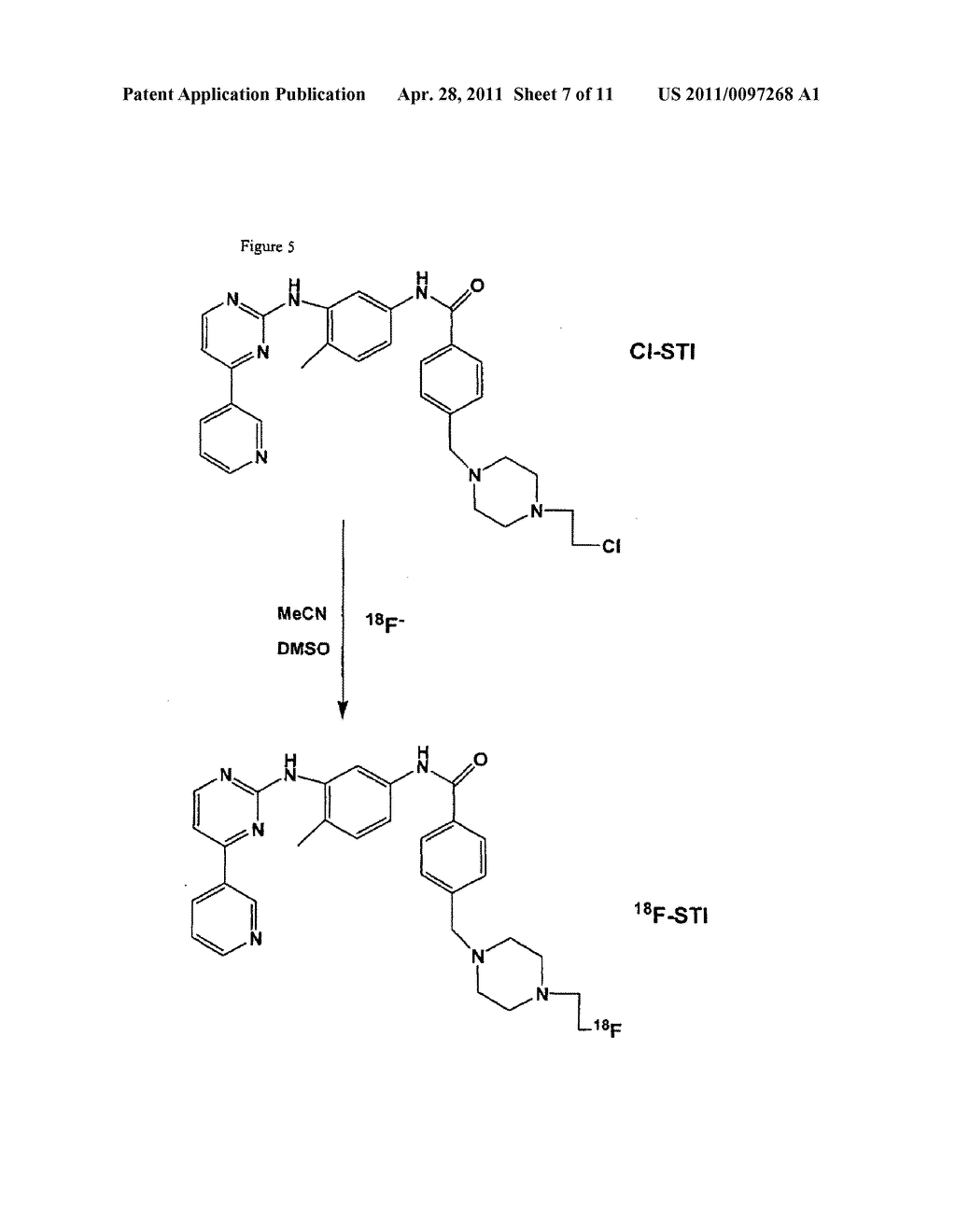 RADIOHALOIMATINIBS AND METHODS OF THEIR SYNTHESIS AND USE IN PET IMAGING OF CANCERS - diagram, schematic, and image 08