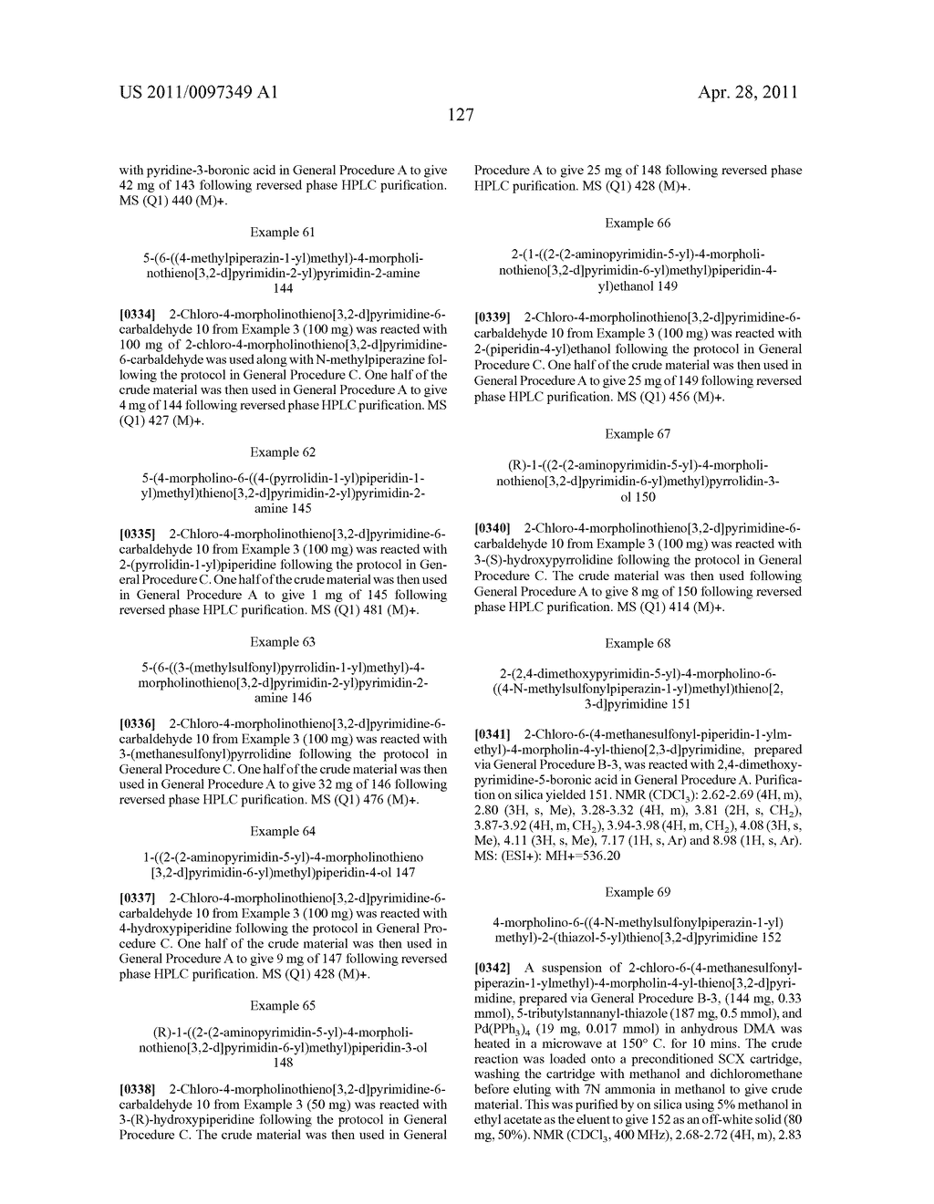 PHOSPHOINOSITIDE 3-KINASE INHIBITOR COMPOUNDS AND METHODS OF USE - diagram, schematic, and image 128