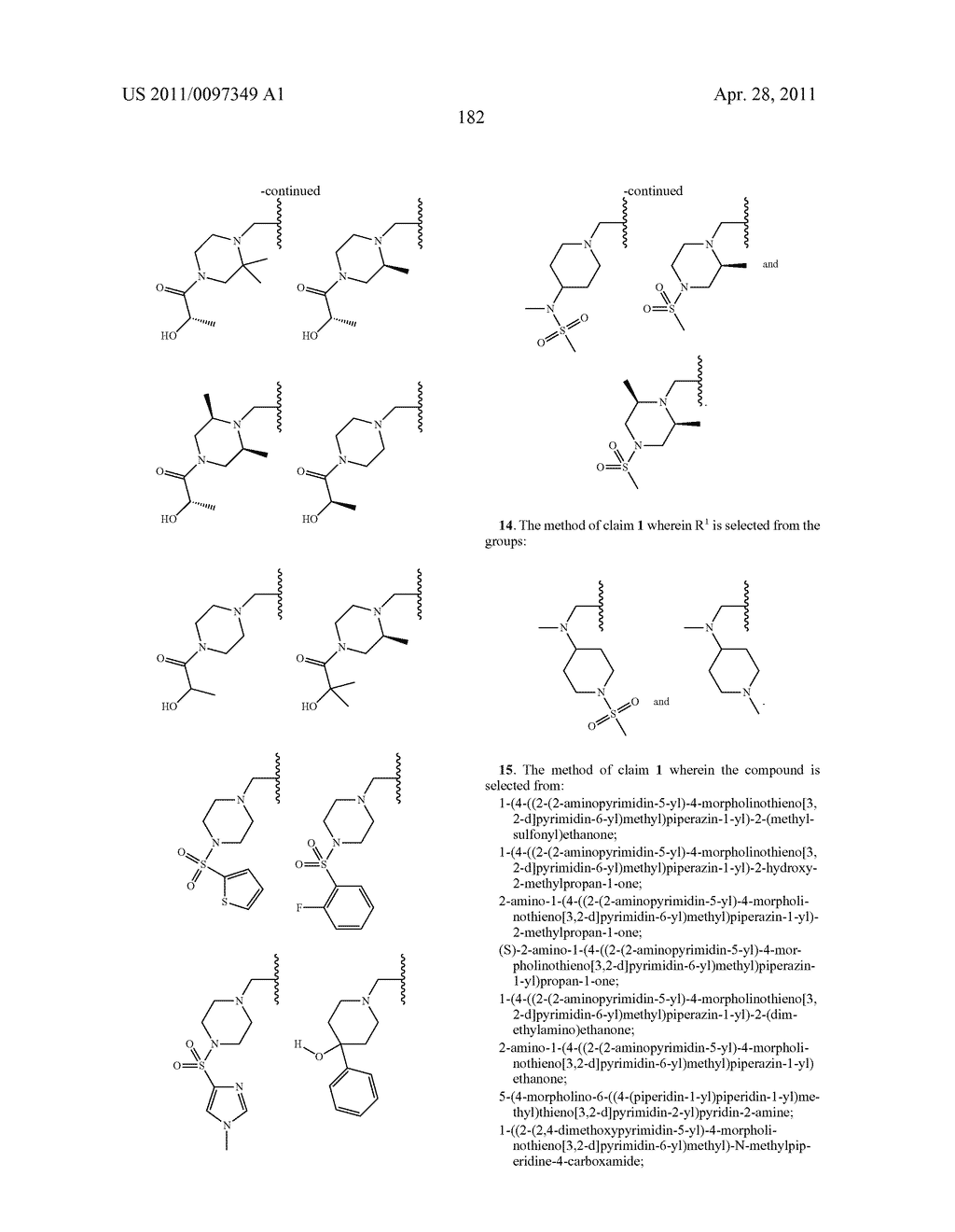 PHOSPHOINOSITIDE 3-KINASE INHIBITOR COMPOUNDS AND METHODS OF USE - diagram, schematic, and image 183