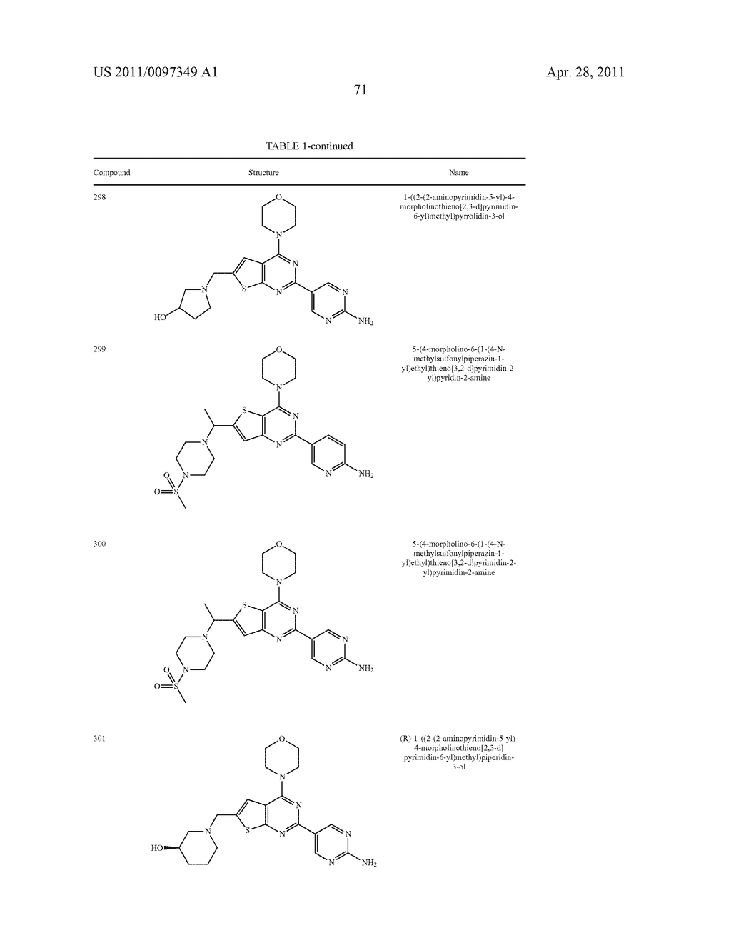 PHOSPHOINOSITIDE 3-KINASE INHIBITOR COMPOUNDS AND METHODS OF USE - diagram, schematic, and image 72