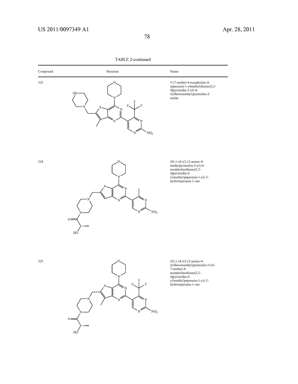PHOSPHOINOSITIDE 3-KINASE INHIBITOR COMPOUNDS AND METHODS OF USE - diagram, schematic, and image 79