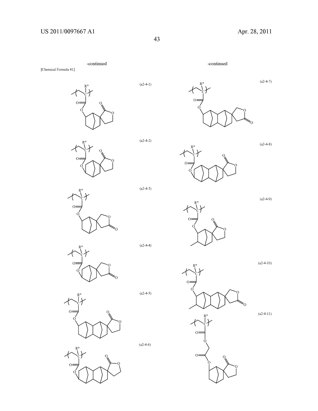 POSITIVE RESIST COMPOSITION, METHOD OF FORMING RESIST PATTERN, AND POLYMERIC COMPOUND - diagram, schematic, and image 44