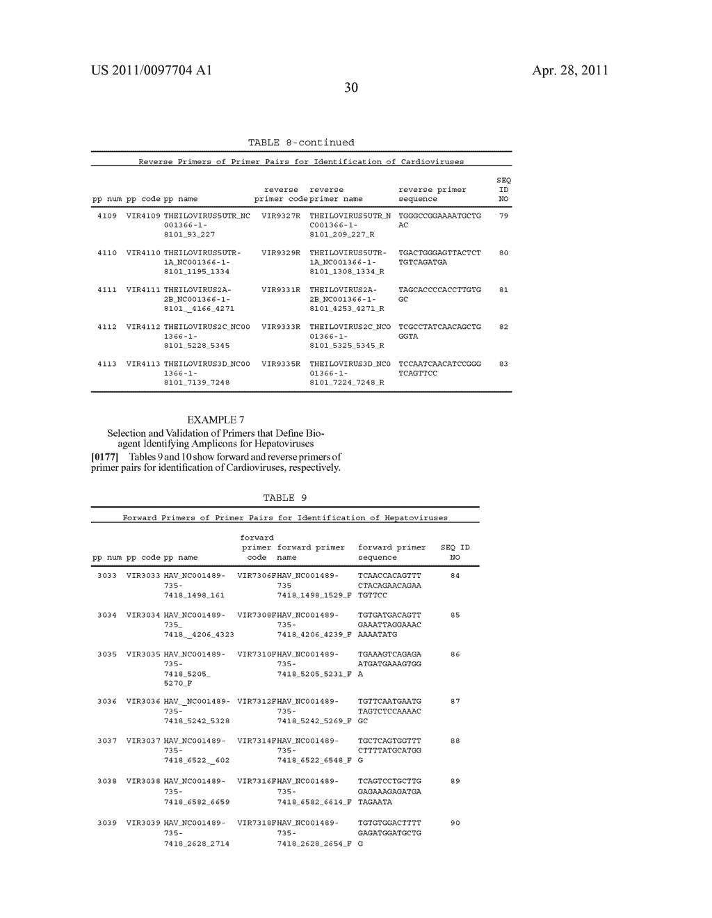 COMPOSITIONS FOR USE IN IDENTIFICATION OF PICORNAVIRUSES - diagram, schematic, and image 46