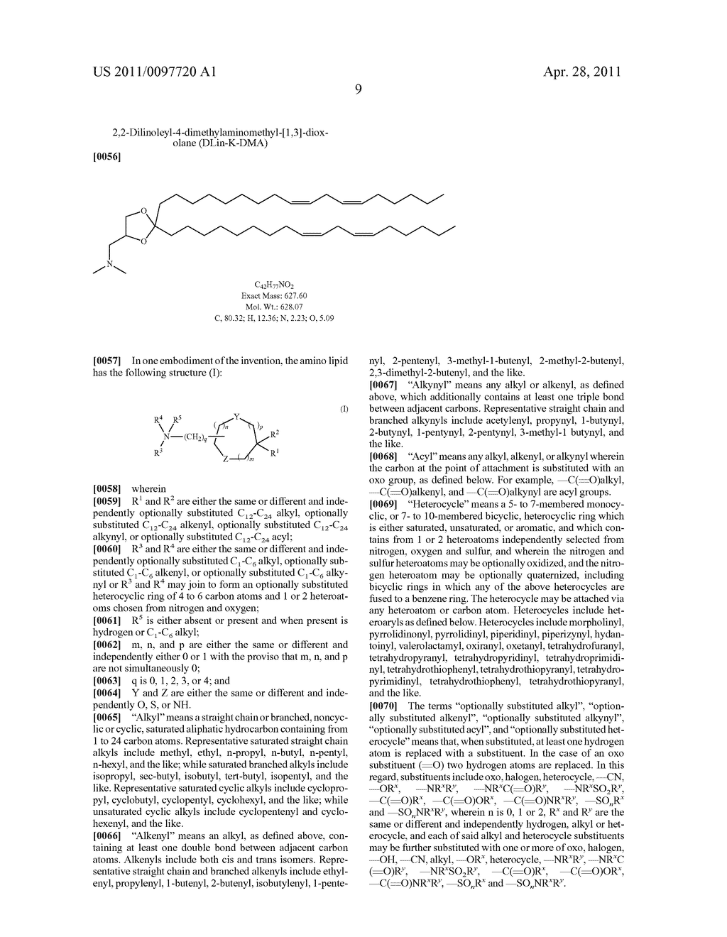 SCREENING METHOD FOR SELECTED AMINO LIPID-CONTAINING COMPOSITIONS - diagram, schematic, and image 10