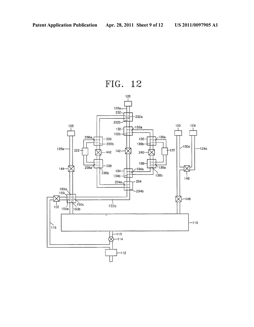 APPARATUS INCLUDING 4-WAY VALVE FOR FABRICATING SEMICONDUCTOR DEVICE, METHOD OF CONTROLLING VALVE, AND METHOD OF FABRICATING SEMICONDUCTOR DEVICE USING THE APPARATUS - diagram, schematic, and image 10