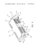 ELECTRICAL CONNECTOR WITH EACH TERMINAL HAVING PIERCE PORTIONS AND REVERSE-HOOK PORTIONS FOR POSITIONING diagram and image