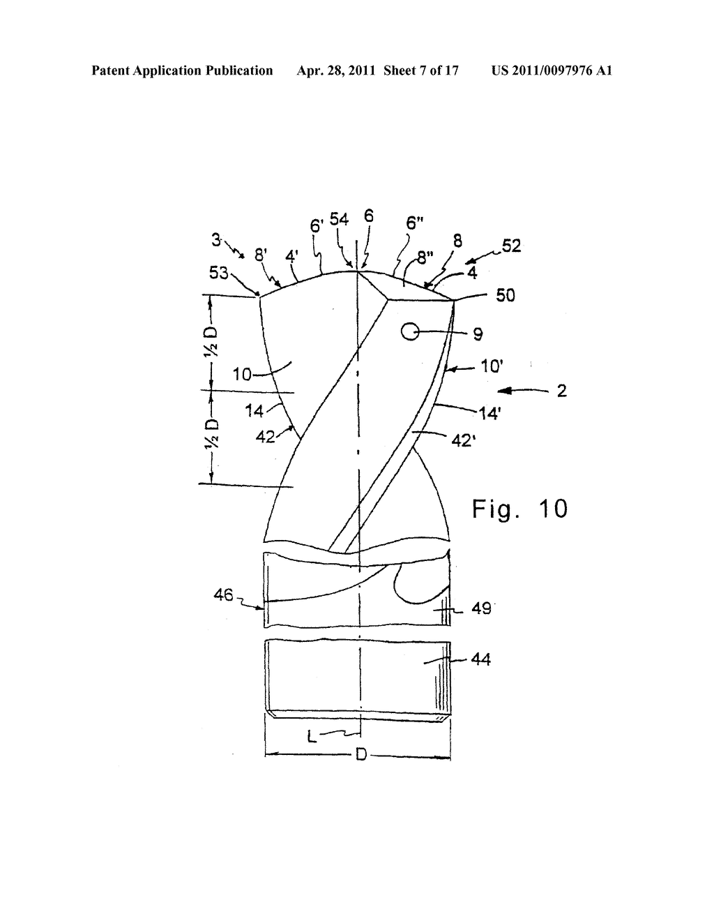 TWIST DRILL AND METHOD FOR PRODUCING A TWIST DRILL WHICH METHOD INCLUDES FORMING A FLUTE OF A TWIST DRILL - diagram, schematic, and image 08