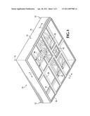 Ceiling system with integrated equipment support structure diagram and image