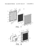 TWO PART GRILLE WITH INTERLOCKING CONNECTIONS FOR ASSEMBLY IN DOORS OR THE LIKE diagram and image