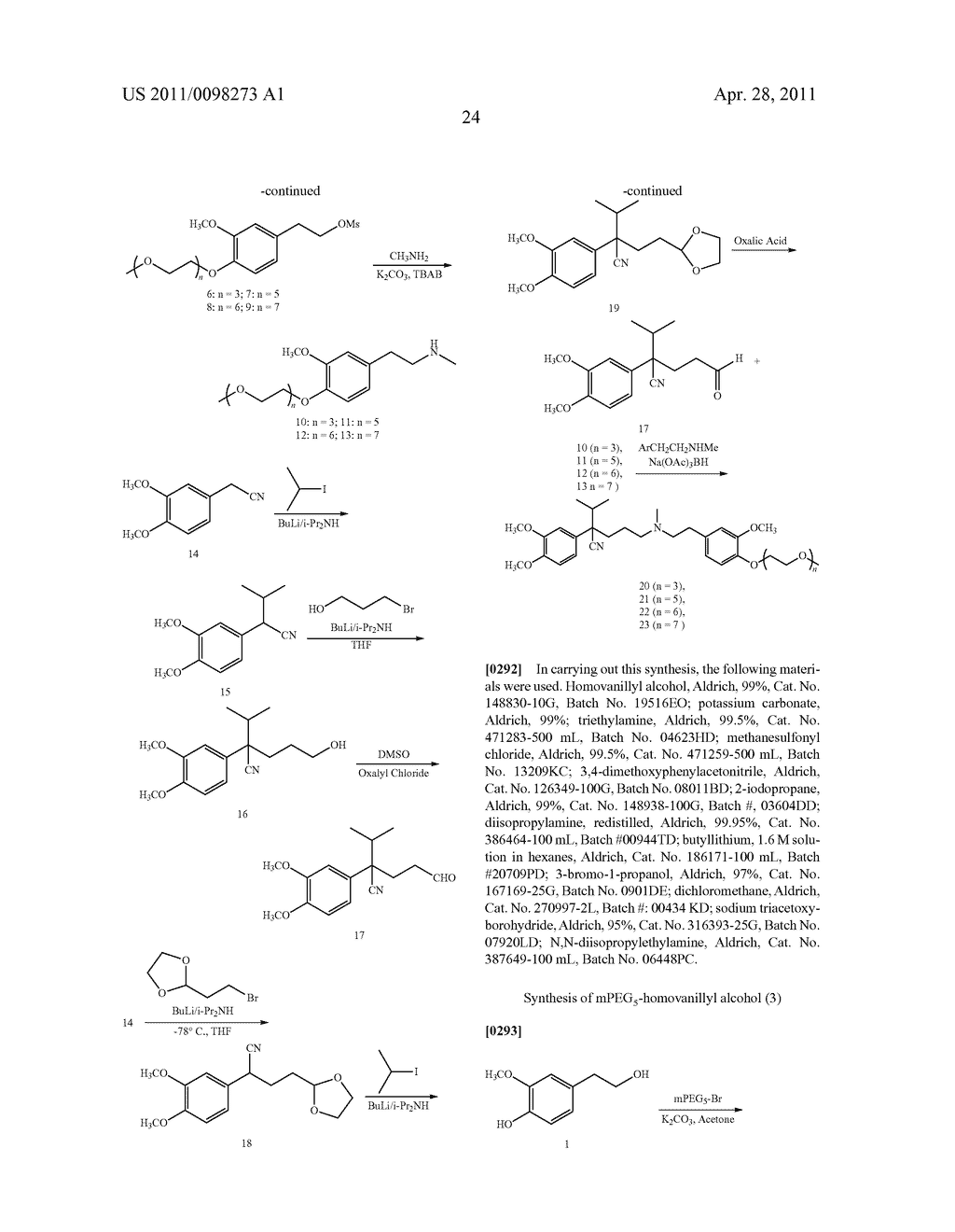 Oligomer-Calcium Channel Blocker Conjugates - diagram, schematic, and image 25