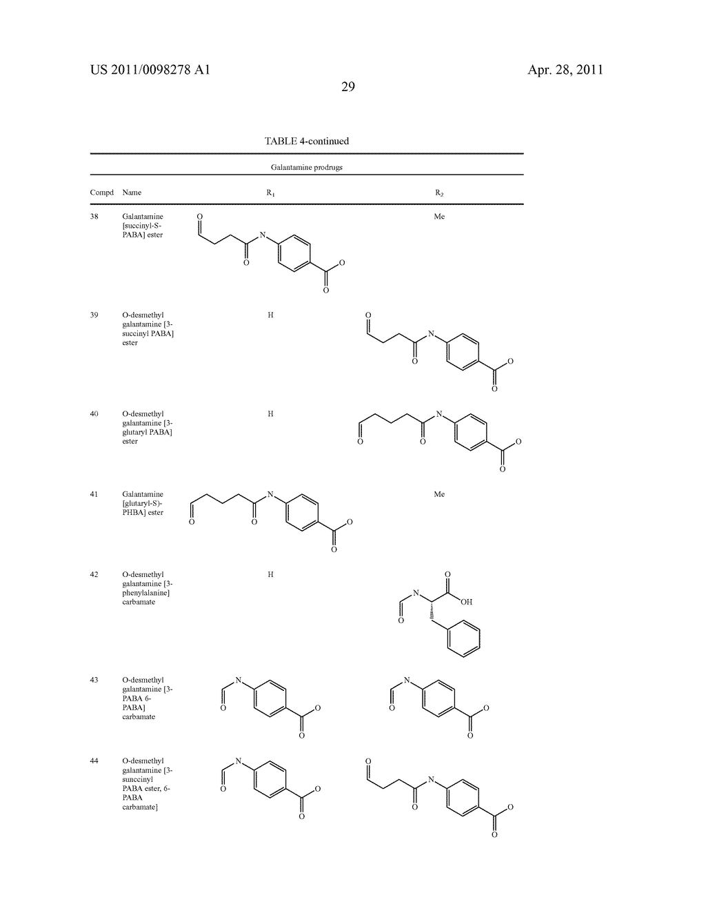 GALANTAMINE AMINO ACID AND PEPTIDE PRODRUGS AND USES THEREOF - diagram, schematic, and image 36