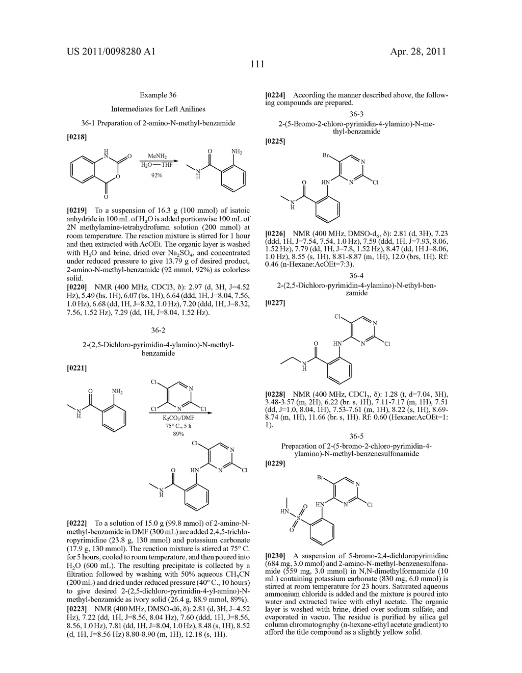 2,4-PYRIMIDINEDIAMINES USEFUL IN THE TREATMENT OF NEOPLASTIC DISEASES, INFLAMMATORY AND IMMUNE SYSTEM DISORDERS - diagram, schematic, and image 113