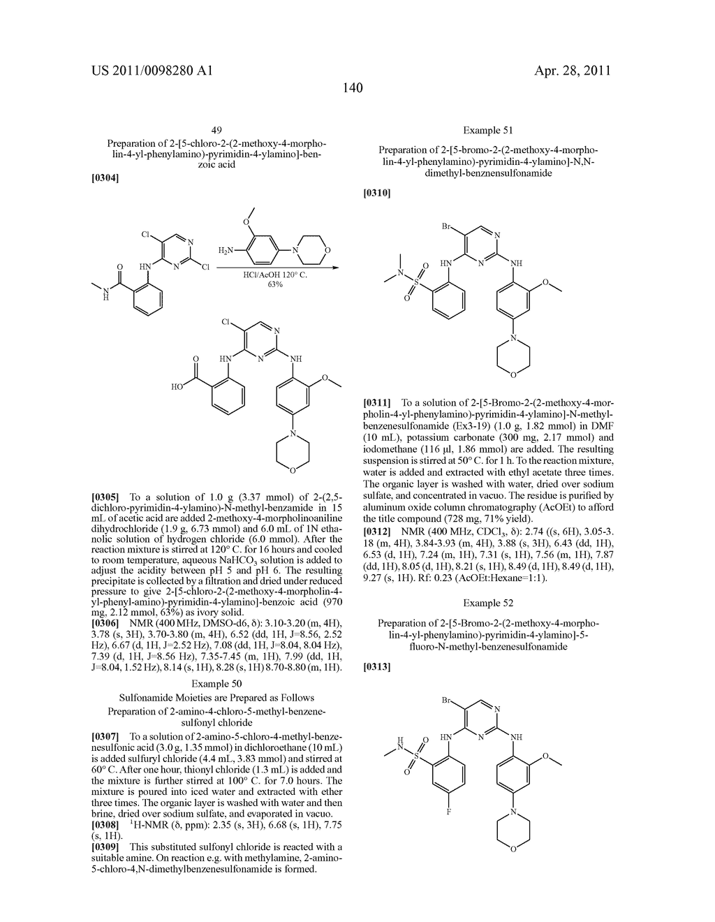 2,4-PYRIMIDINEDIAMINES USEFUL IN THE TREATMENT OF NEOPLASTIC DISEASES, INFLAMMATORY AND IMMUNE SYSTEM DISORDERS - diagram, schematic, and image 142