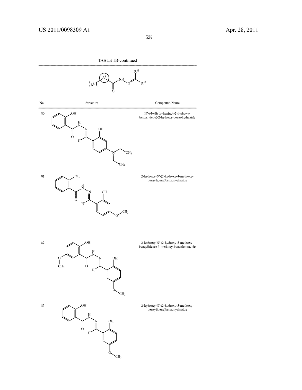 METHODS OF INHIBITING THE FORMATION OF AMYLOID-BETA DIFFUSABLE LIGANDS USING ACYLHYDRAZIDE COMPOUNDS - diagram, schematic, and image 29