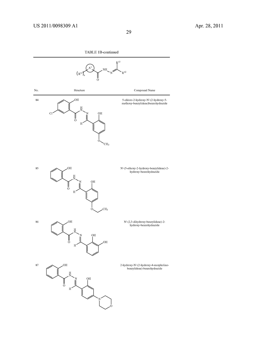 METHODS OF INHIBITING THE FORMATION OF AMYLOID-BETA DIFFUSABLE LIGANDS USING ACYLHYDRAZIDE COMPOUNDS - diagram, schematic, and image 30