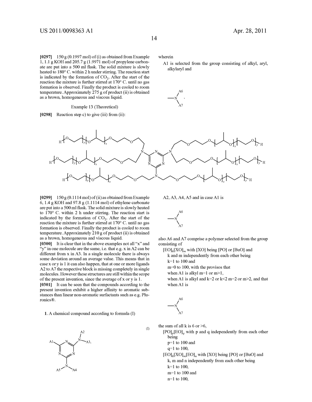 AMPHIPHILIC MOLECULES WITH A TRIAZINE CORE - diagram, schematic, and image 16