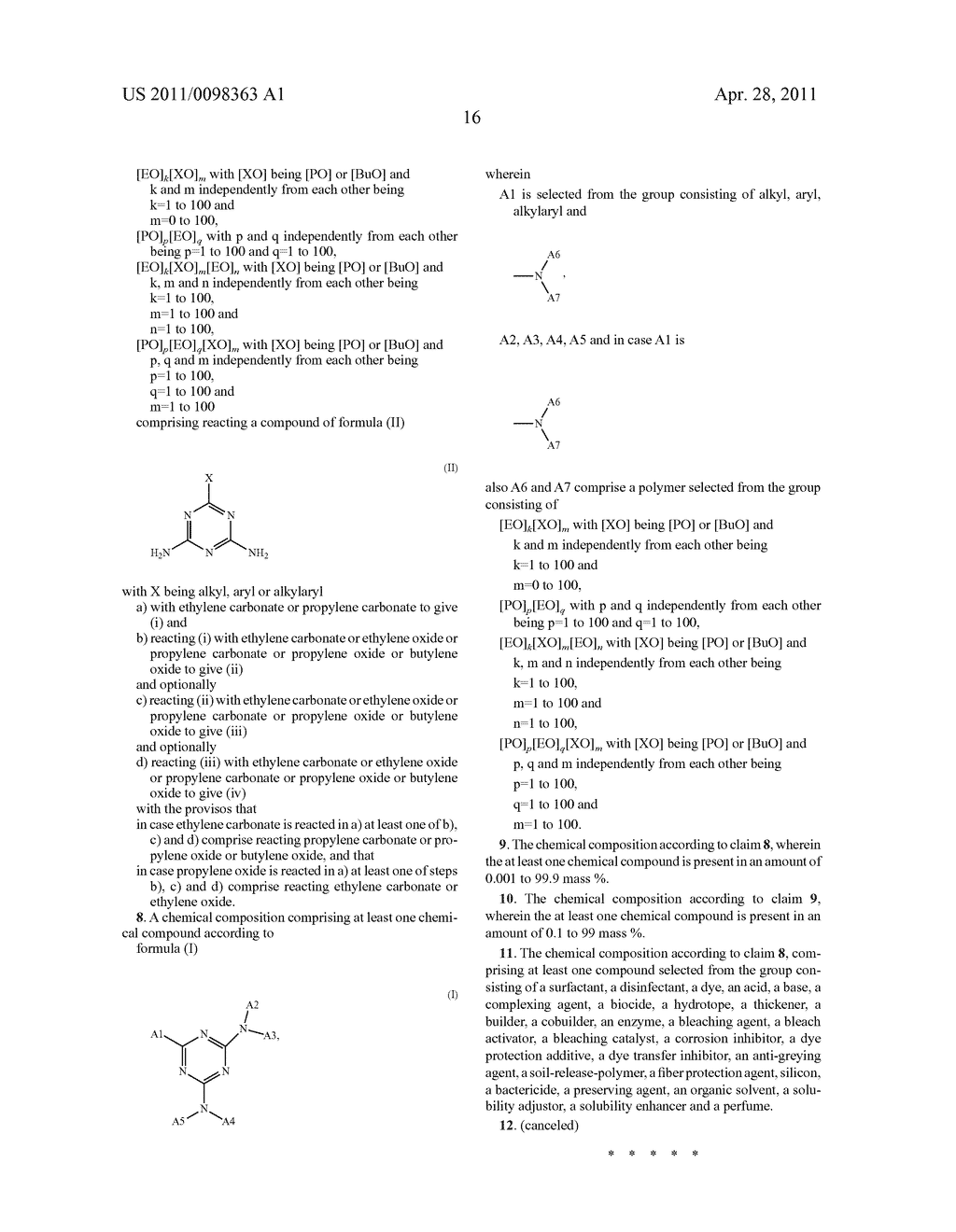 AMPHIPHILIC MOLECULES WITH A TRIAZINE CORE - diagram, schematic, and image 18