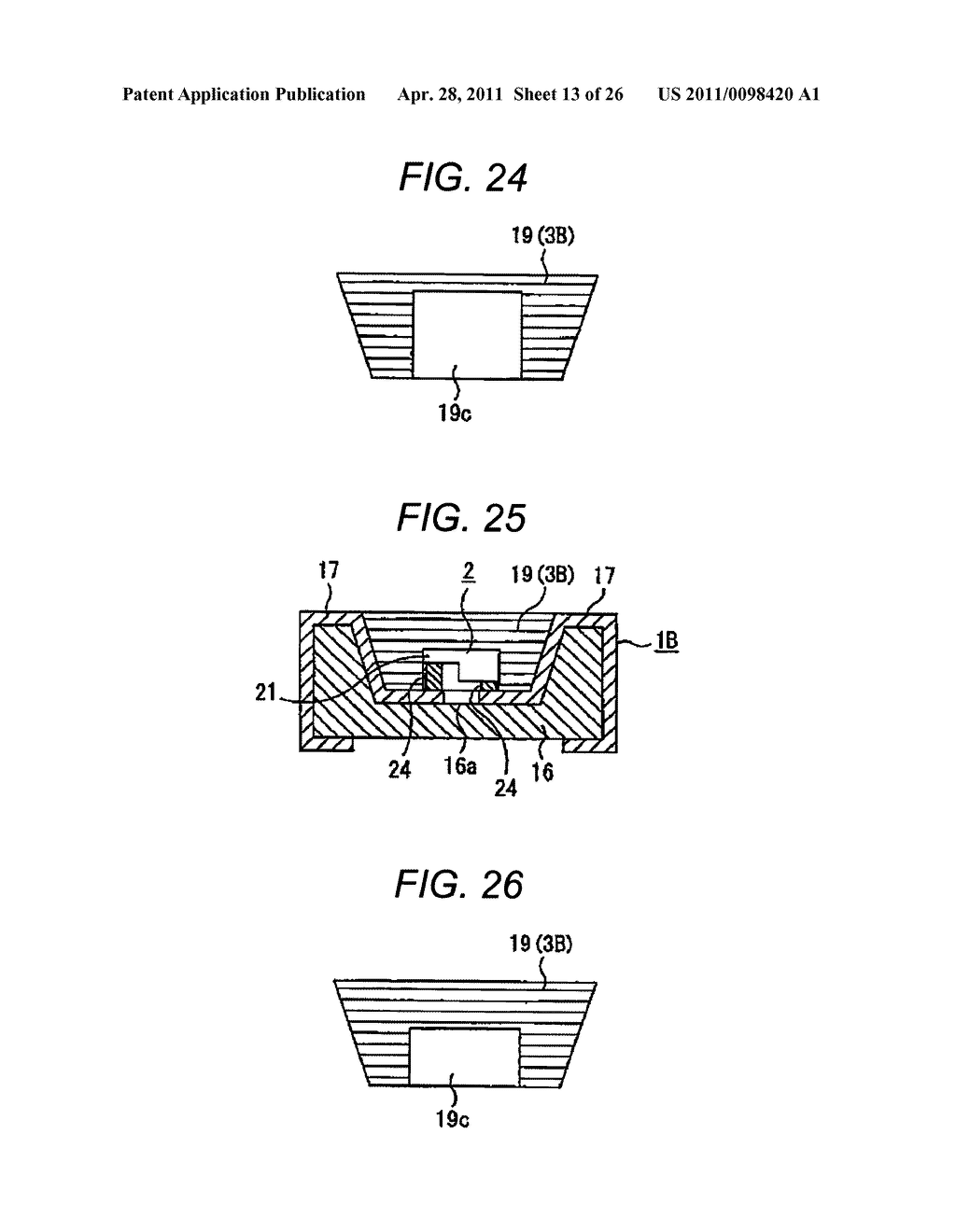 CURABLE POLYSILOXANE COMPOSITION, AND POLYSILOXANE CURED PRODUCT, OPTICAL MEMBER, MEMBER FOR AEROSPACE INDUSTRY, SEMICONDUCTOR LIGHT-EMITTING DEVICE, ILLUMINATING DEVICE AND IMAGE DISPLAY DEVICE USING THE SAME - diagram, schematic, and image 14