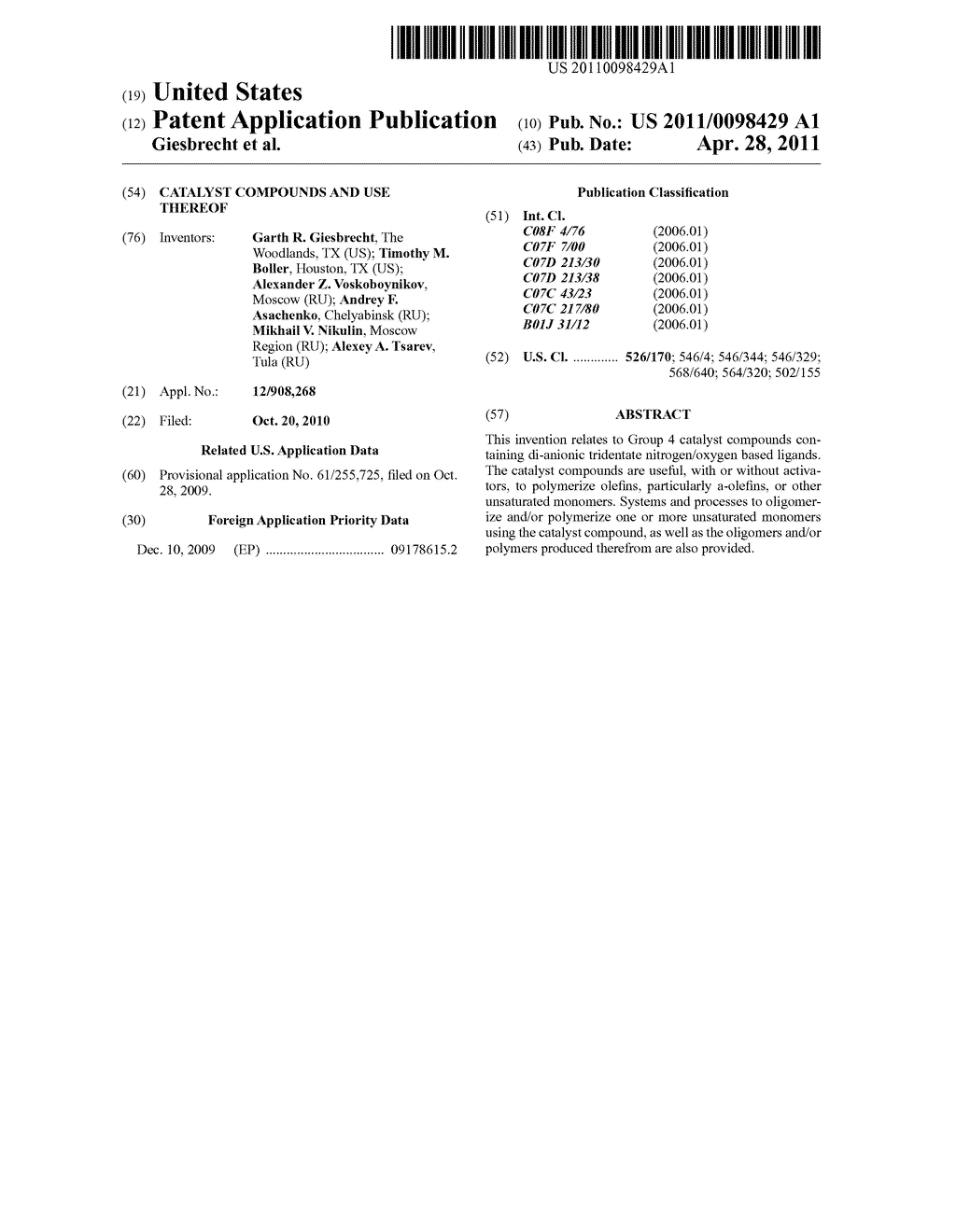 Catalyst Compounds and Use Thereof - diagram, schematic, and image 01