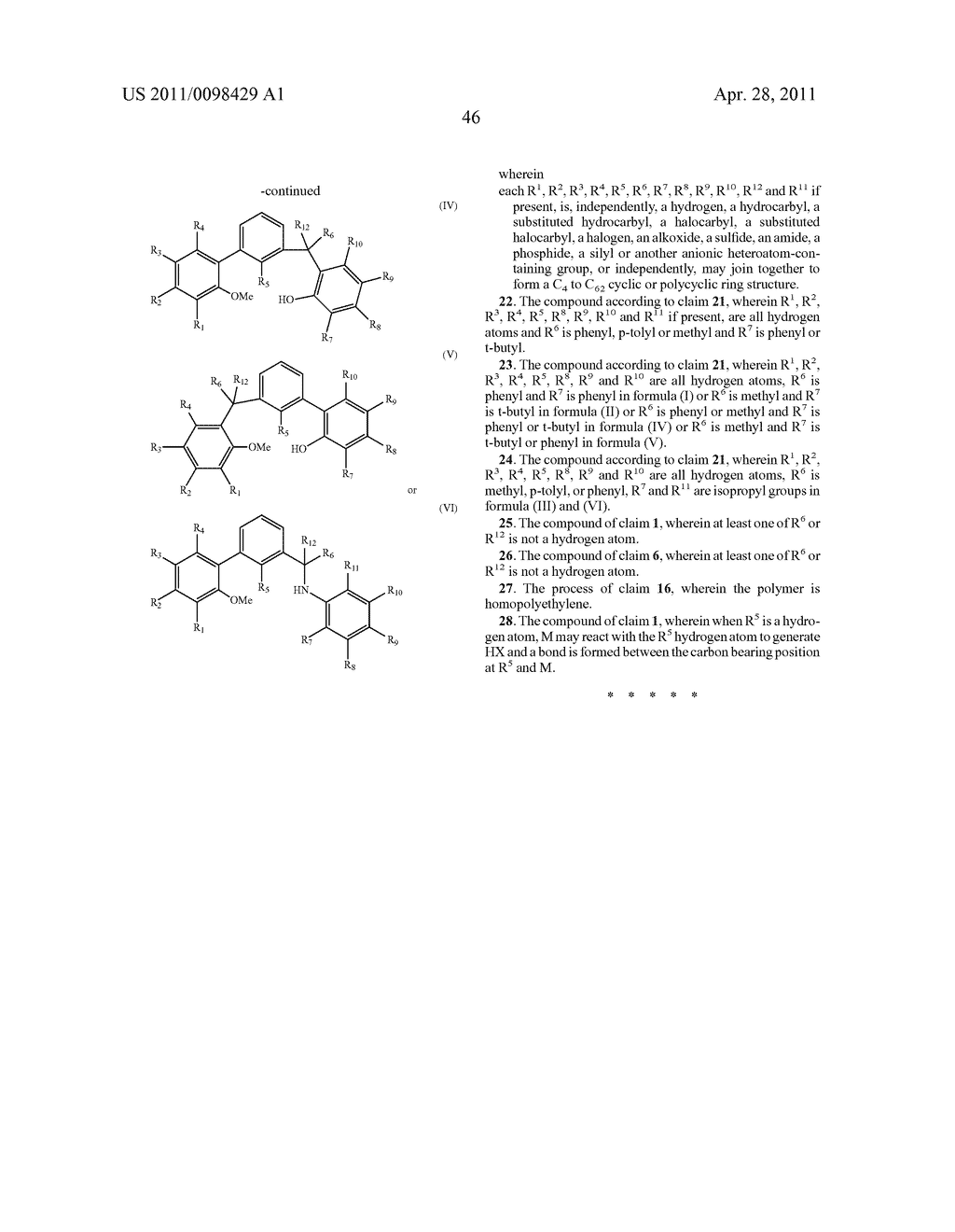 Catalyst Compounds and Use Thereof - diagram, schematic, and image 47