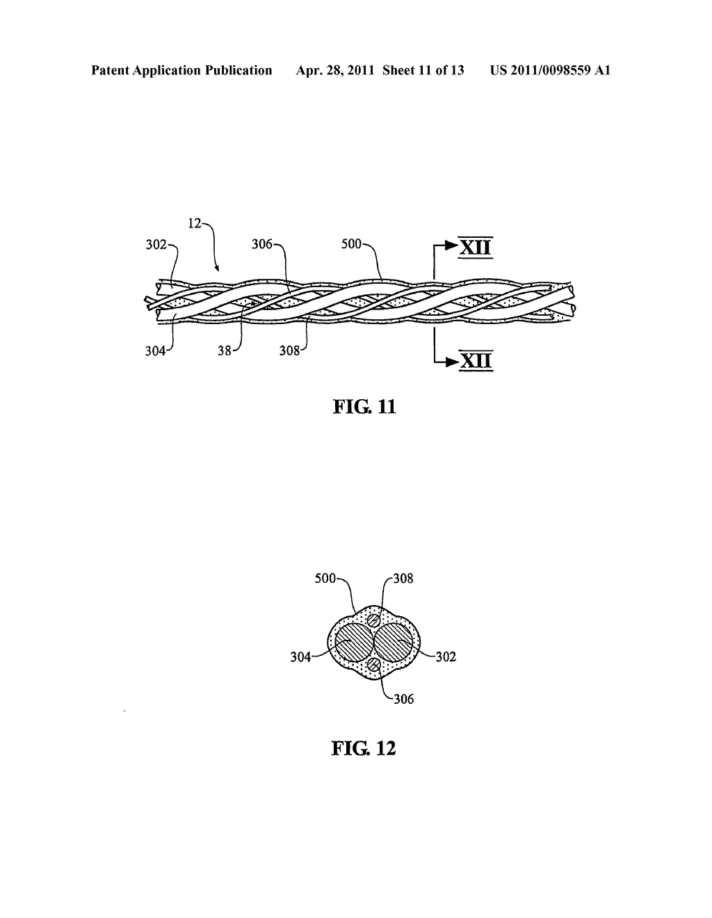 Guiding insert assembly for a catheter used with a catheter position guidance system - diagram, schematic, and image 12