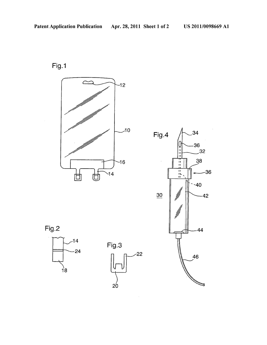 Intravenous spike holder for easier penetration of sealed intravenous bag - diagram, schematic, and image 02