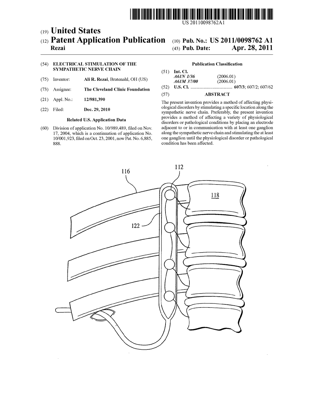 ELECTRICAL STIMULATION OF THE SYMPATHETIC NERVE CHAIN - diagram, schematic, and image 01